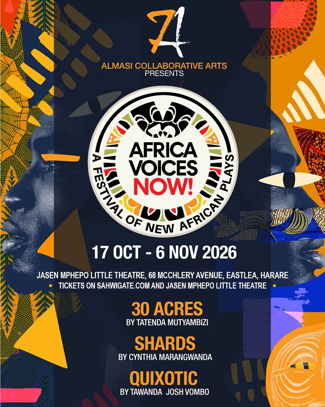 October In Motion: Almasi's Africa Voices Now! Puts Three New Plays on the Road to New York