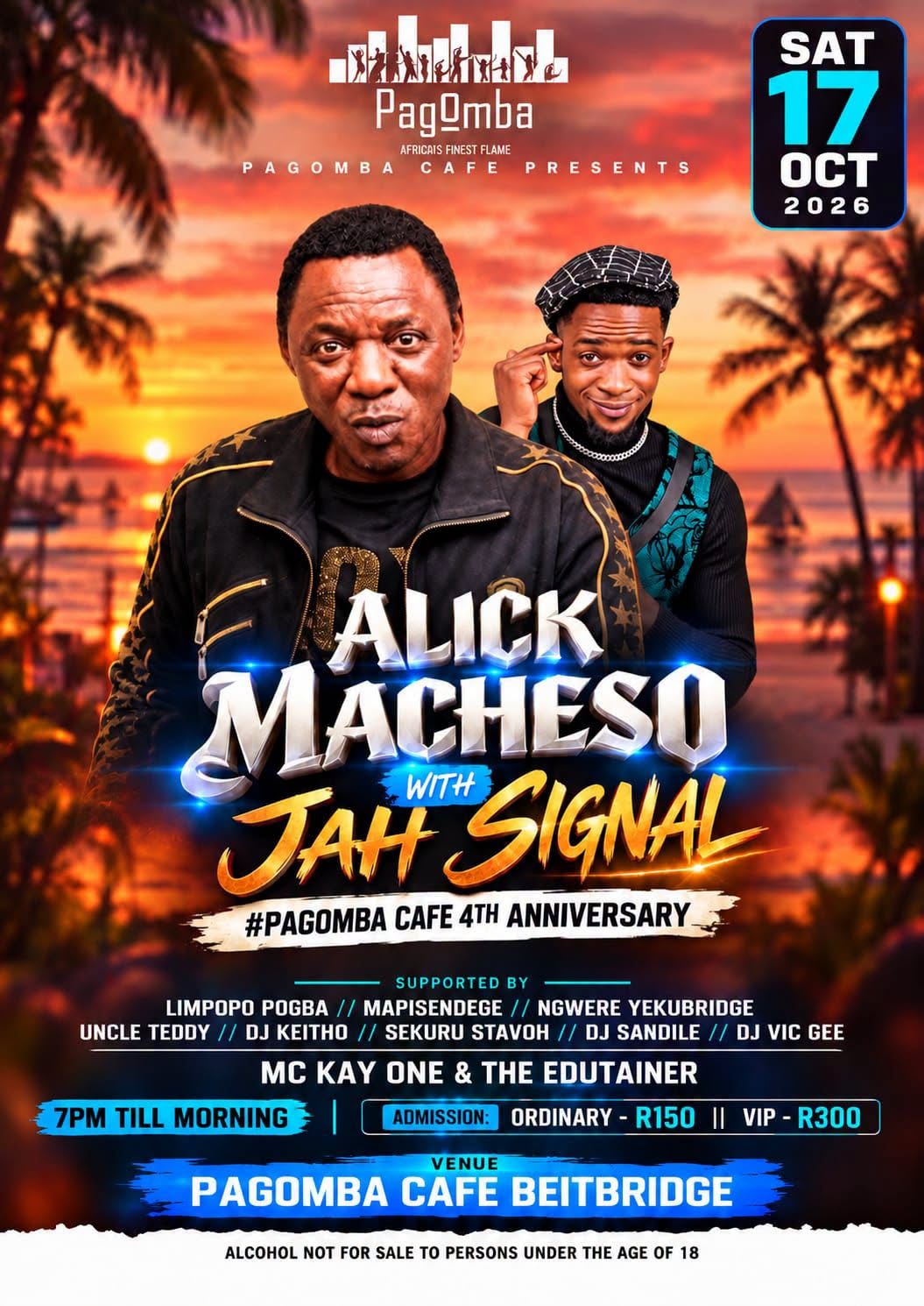 Alick Macheso with Jah Signal: Pagomba Cafe 4th Anniversary