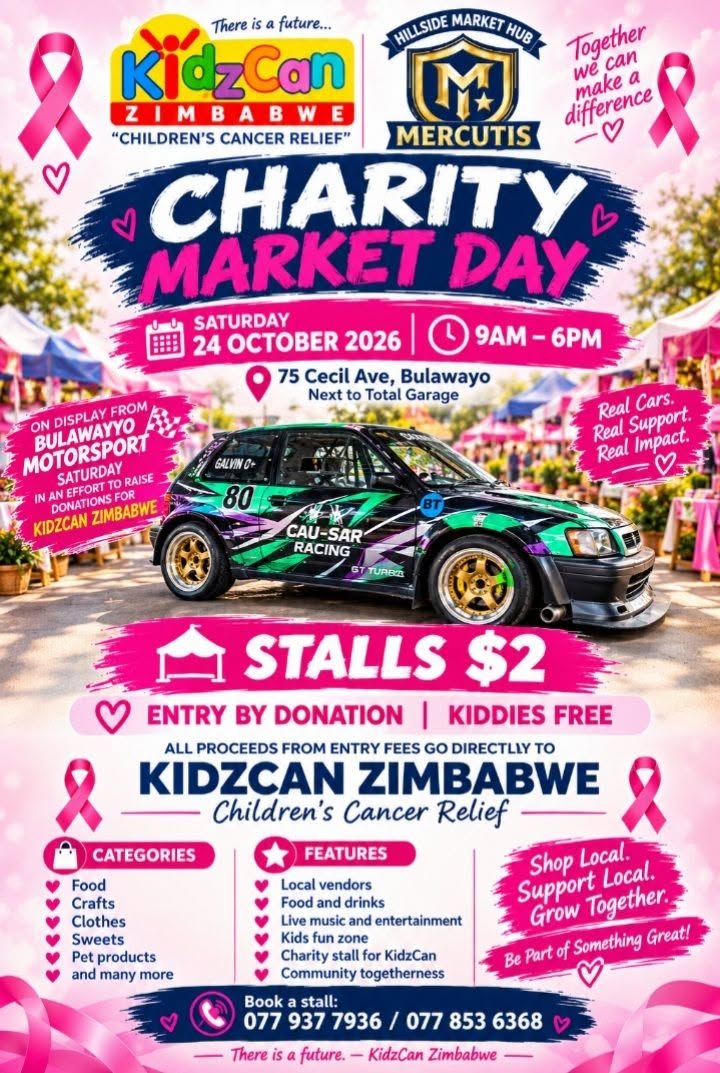 Charity Market Day for KidzCan Zimbabwe