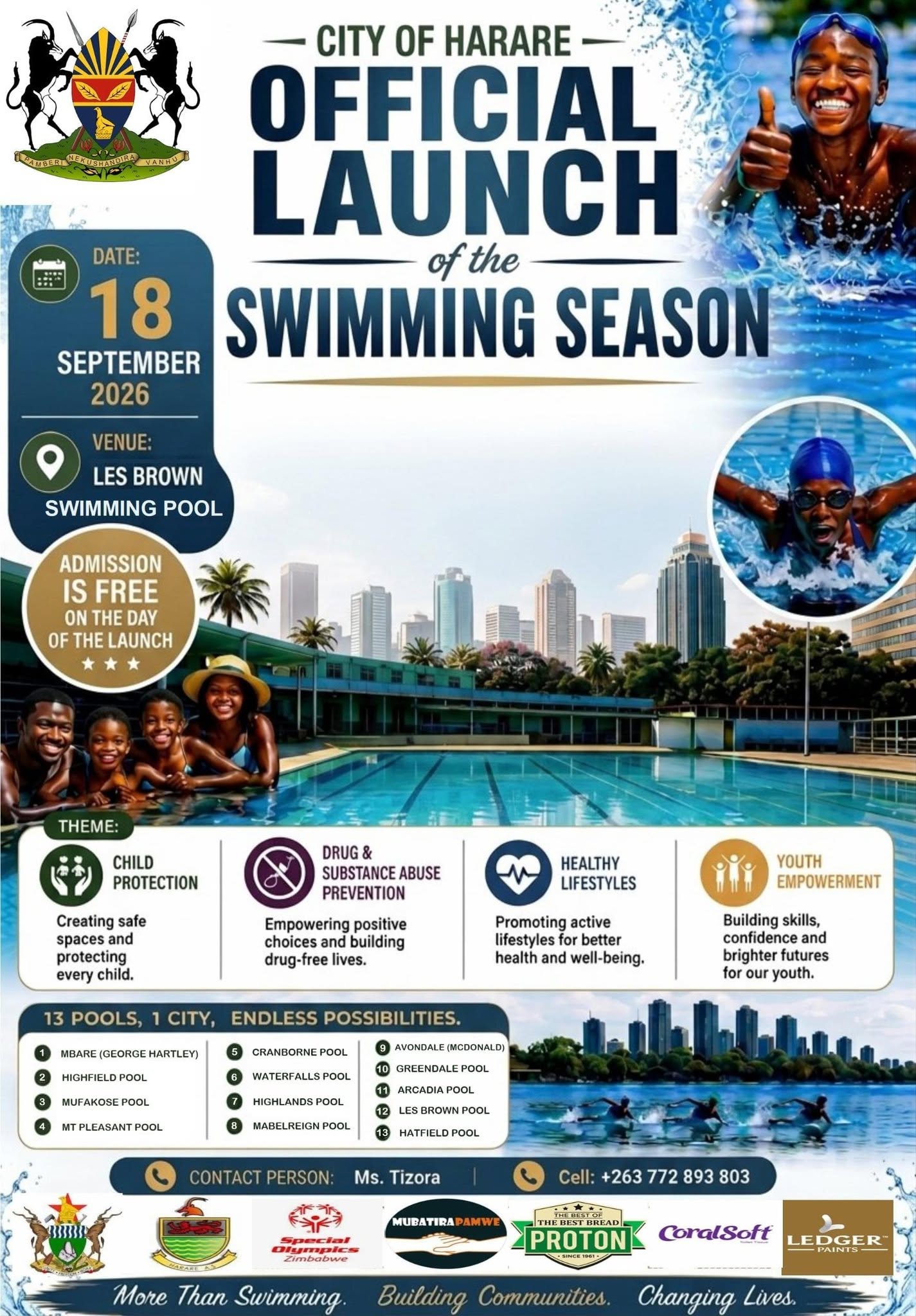 City of Harare: Official Launch of the Swimming Season