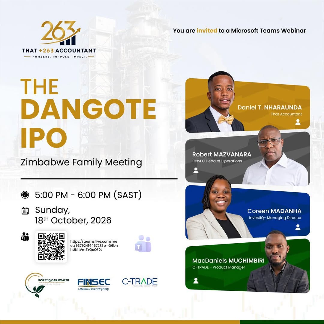 The Dangote IPO: Zimbabwe Family Meeting (Webinar)
