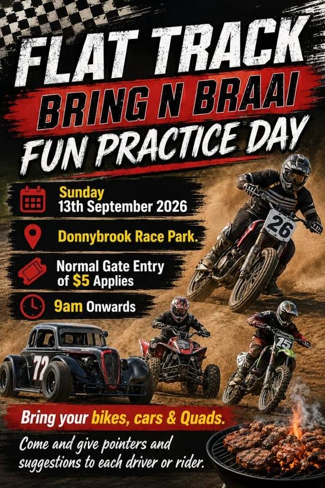 Flat Track: Bring n Braai Fun Practice Day