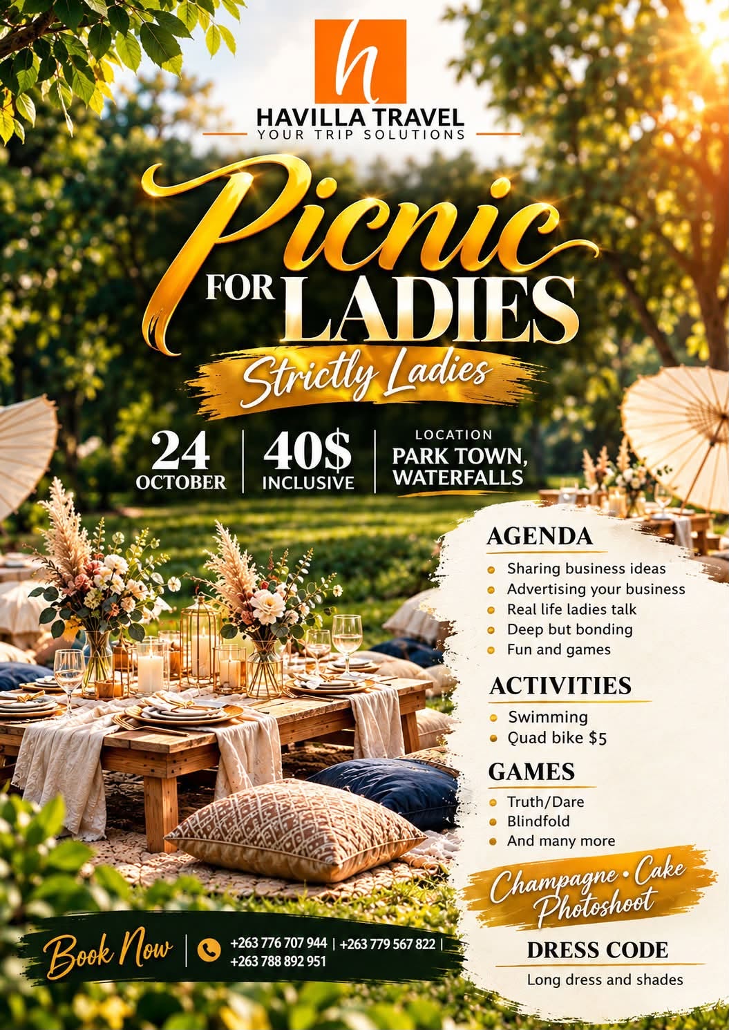 Picnic for Ladies by Havilla Travel