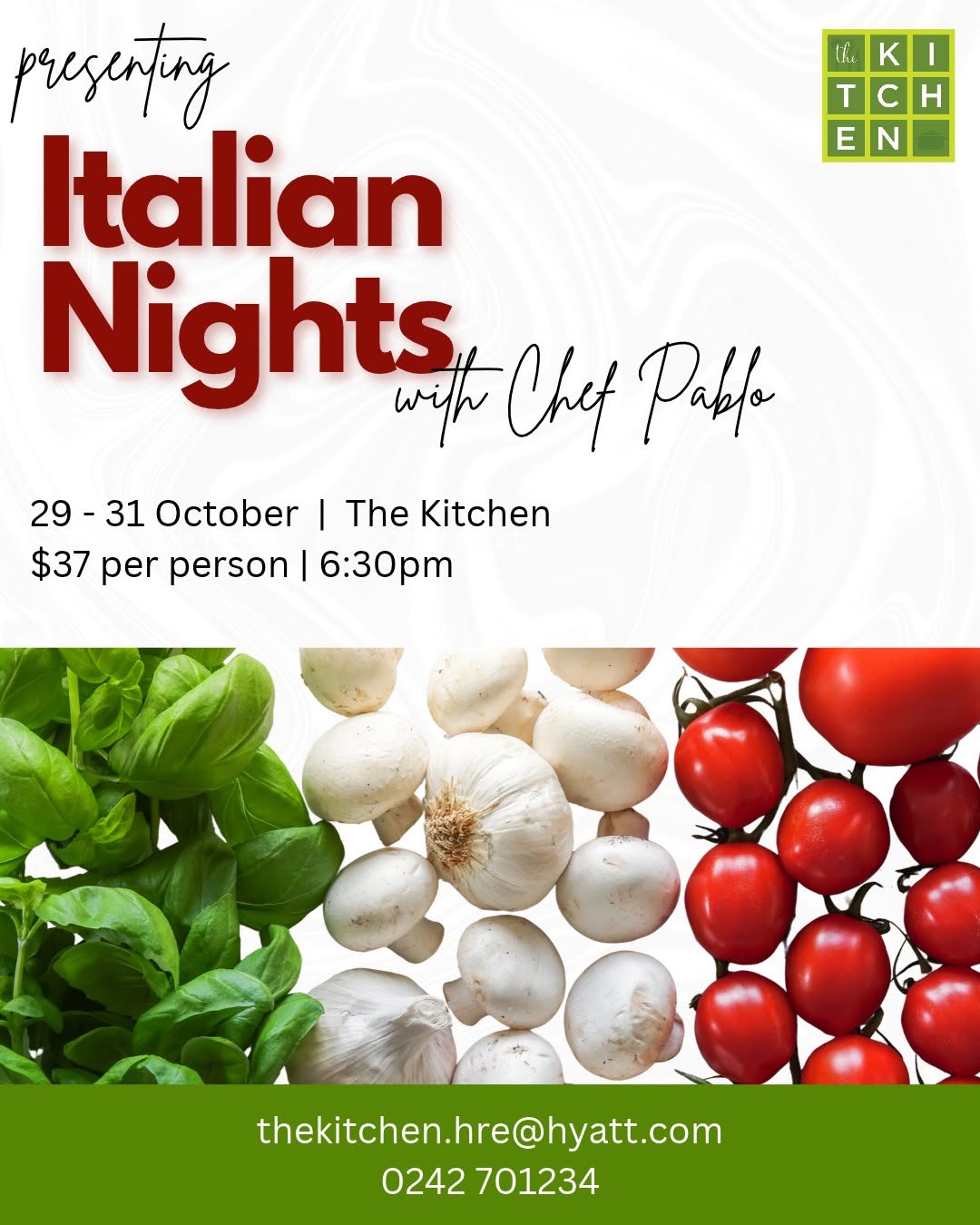 Italian Nights with Chef Pablo