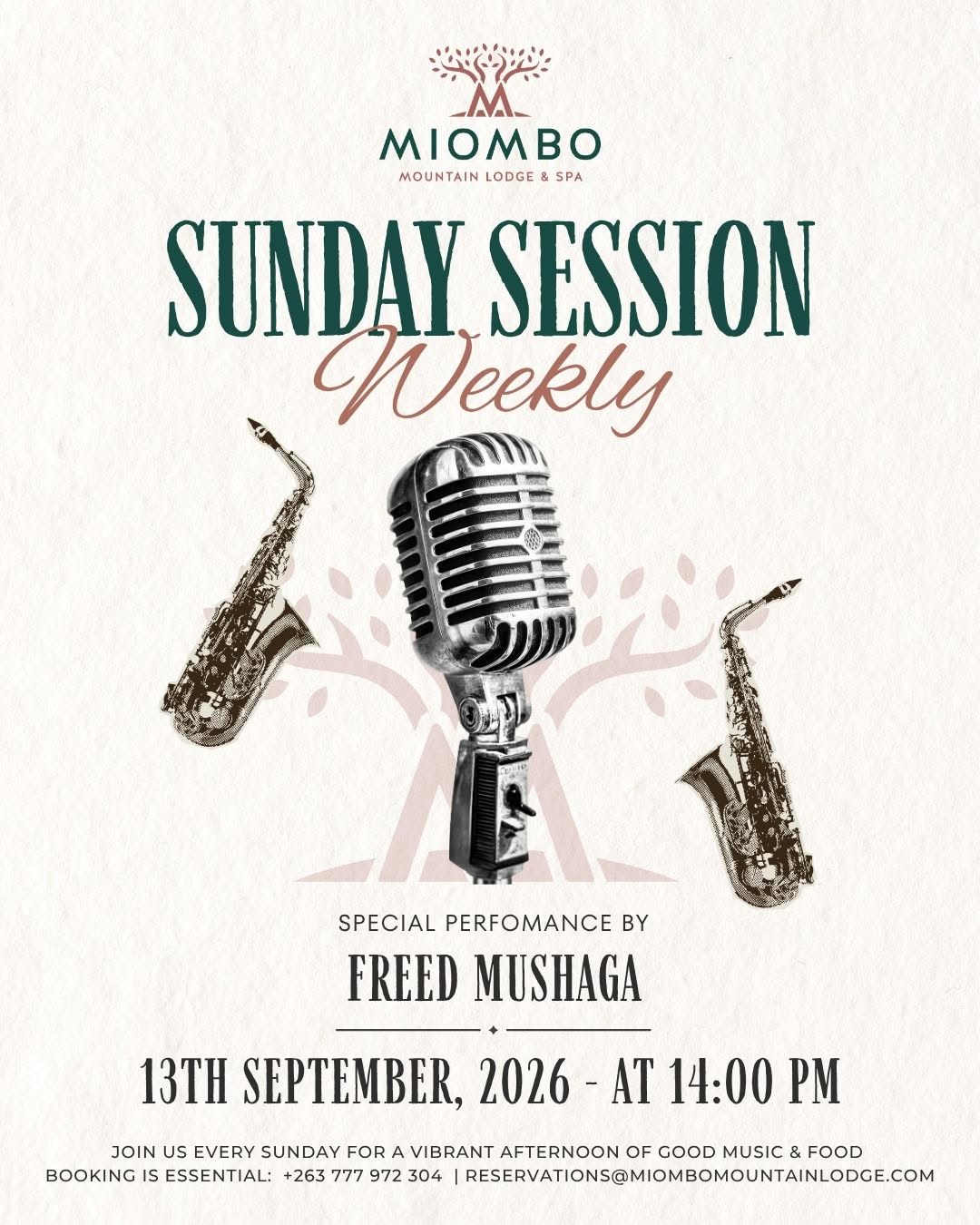 Miombo Sunday Session: Freed Mushaga