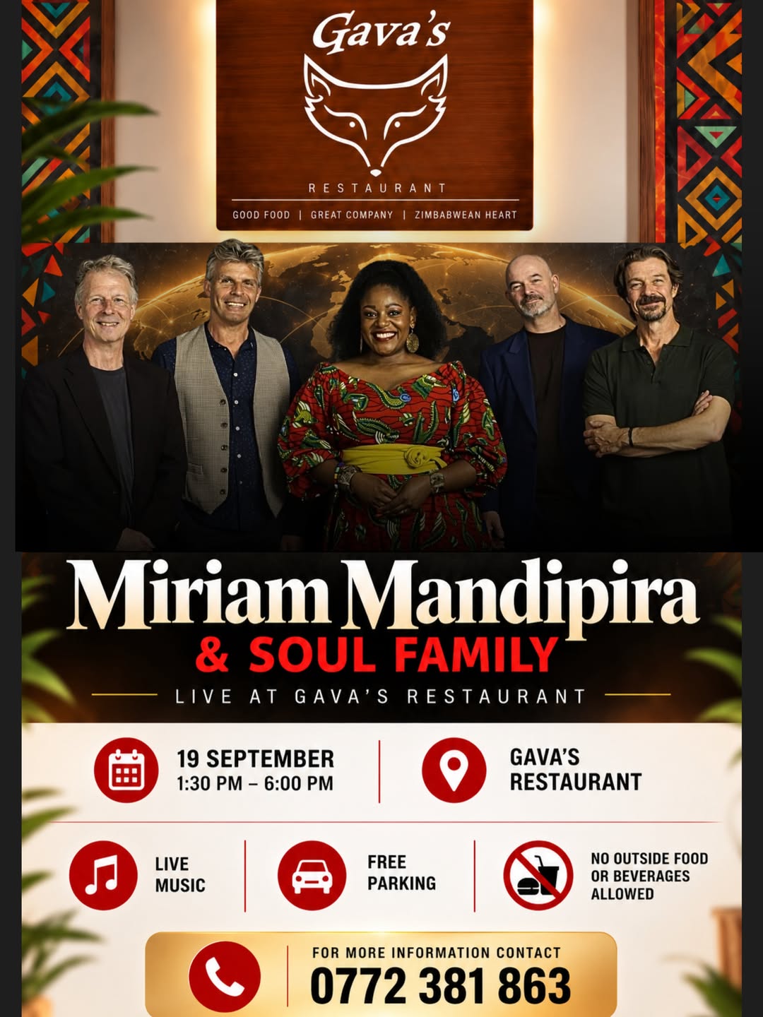 Miriam Mandipira & Soul Family Live at Gava's