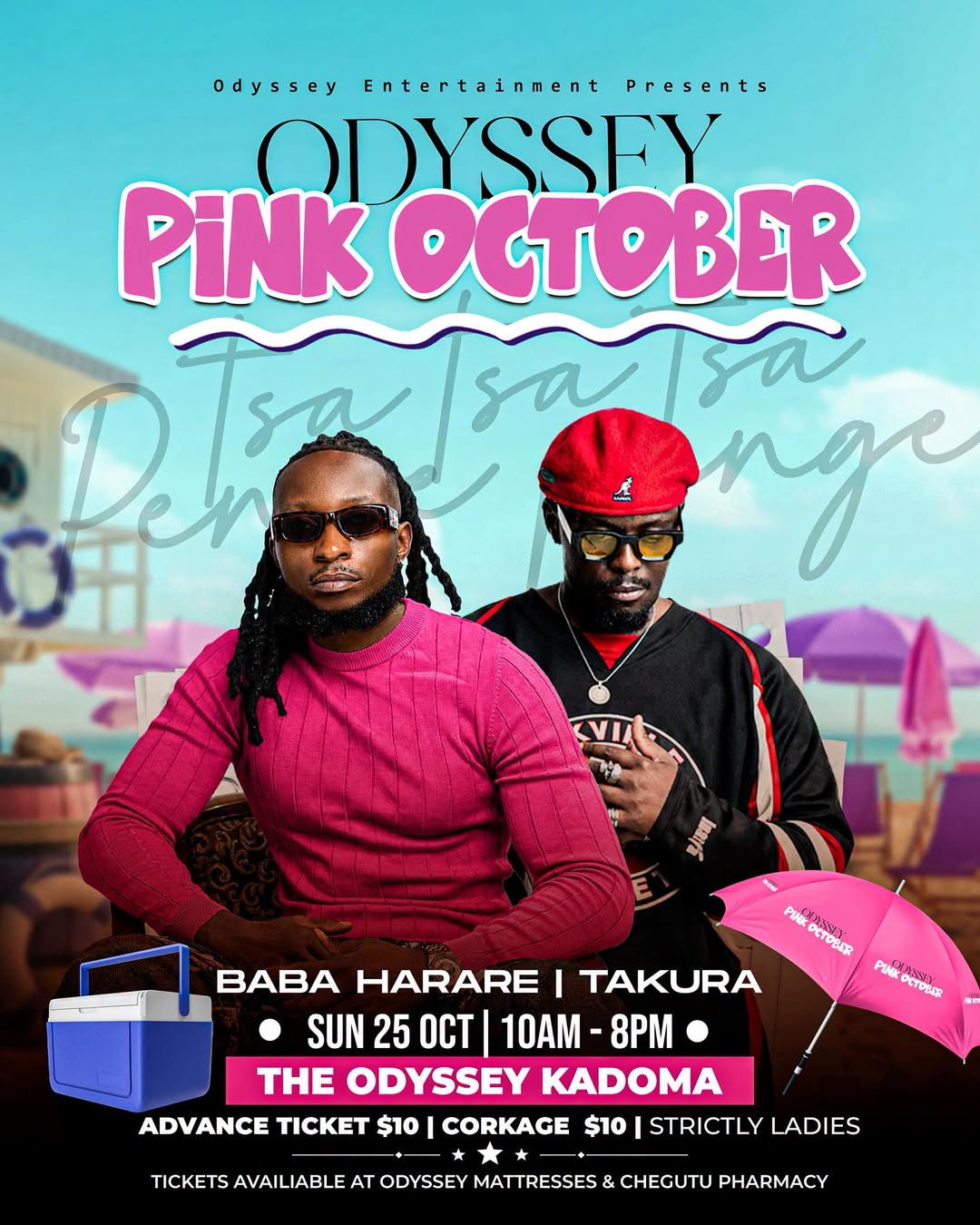 Odyssey Pink October with Baba Harare and Takura