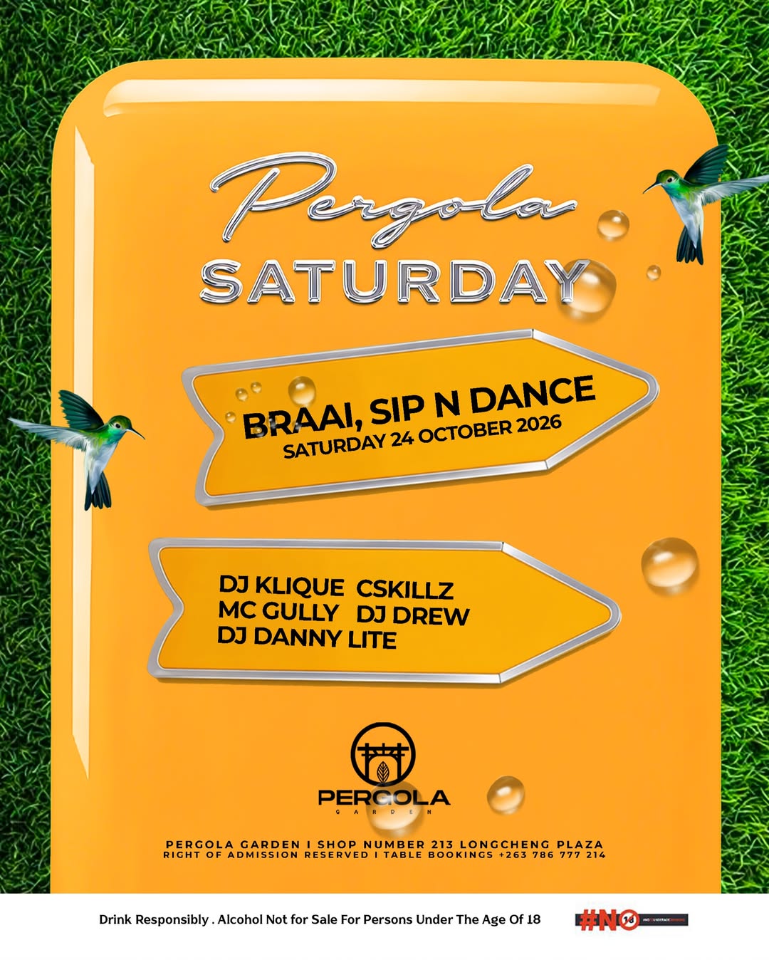 Pergola Saturday: Braai, Sip N Dance