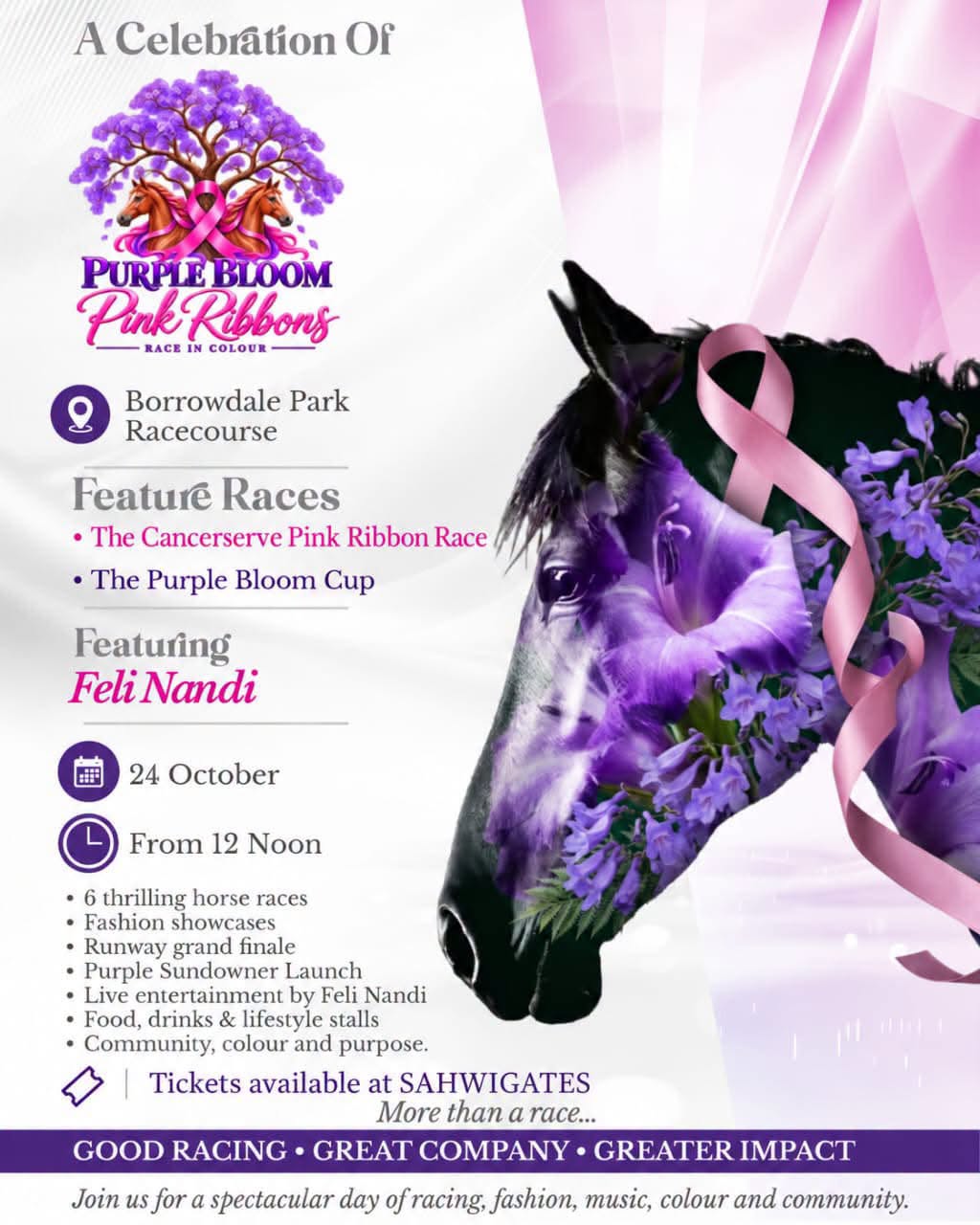 Purple Bloom Pink Ribbons: Race in Colour