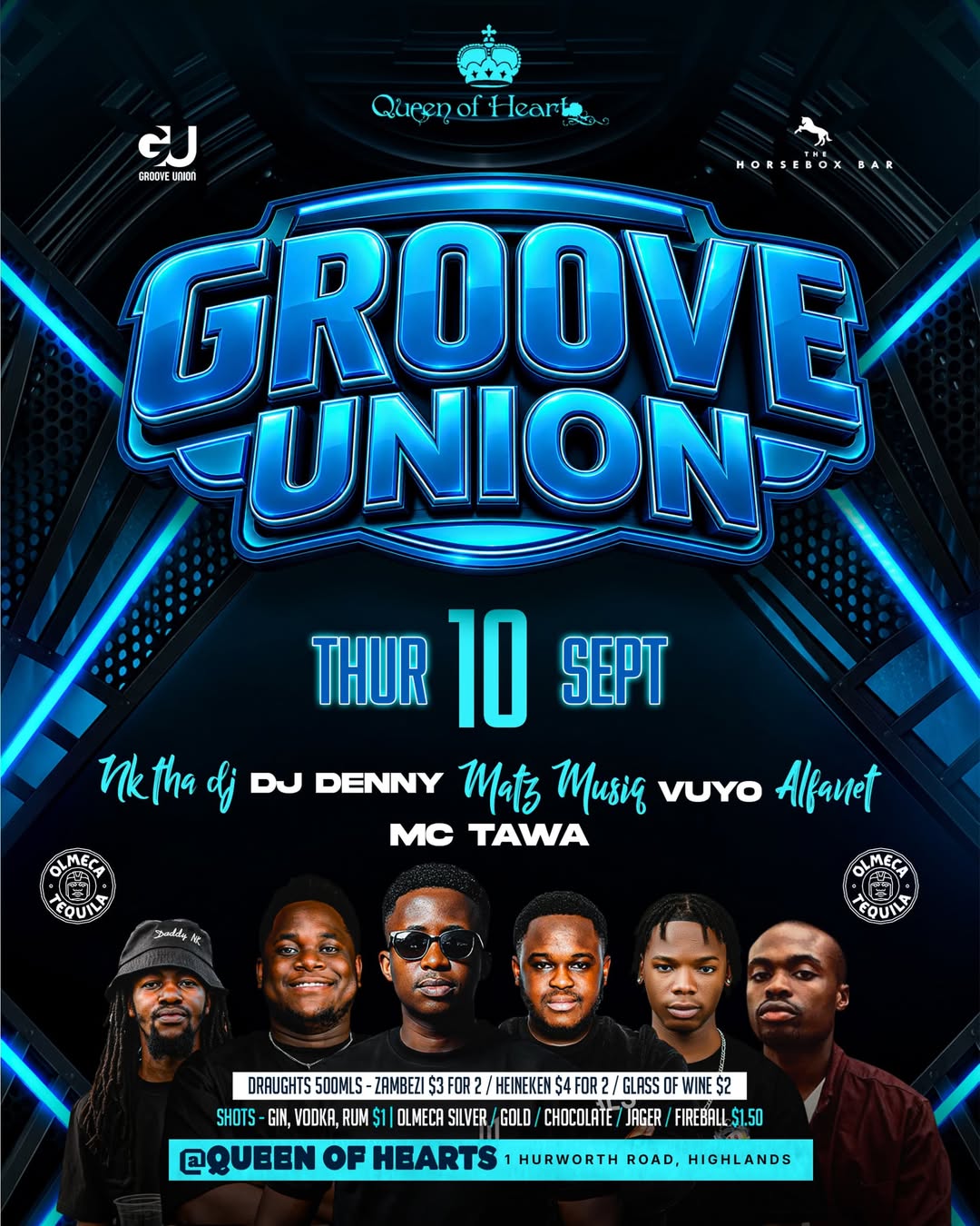 Groove Union at Queen of Hearts