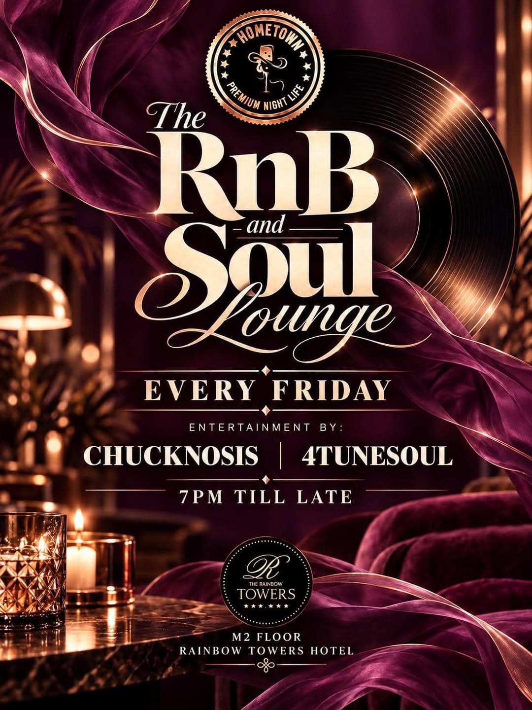 The RnB and Soul Lounge at Hometown, Every Friday