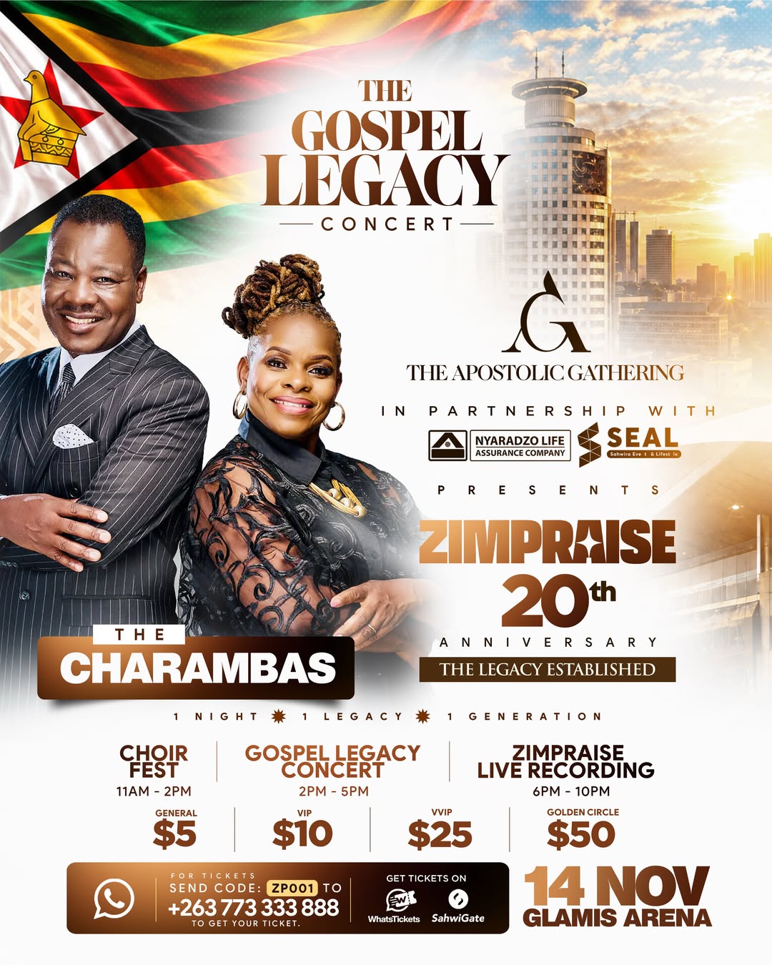 The Gospel Legacy Concert: Zimpraise 20th Anniversary with The Charambas