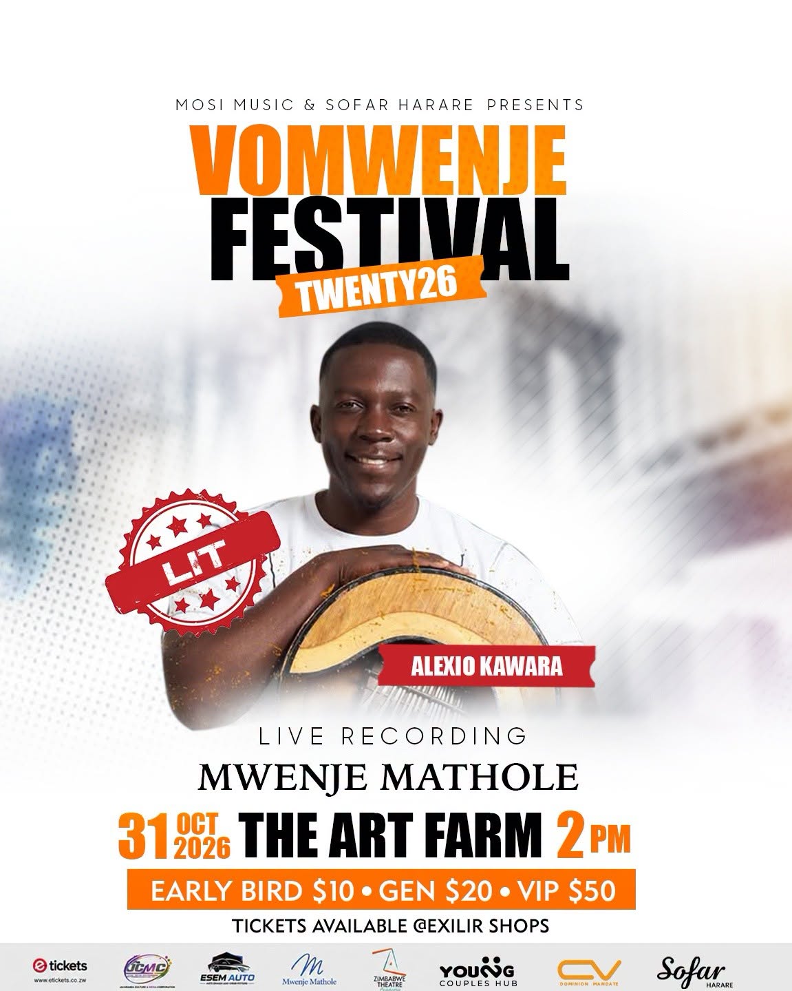 Vomwenje Festival 2026: Mwenje Mathole Live Recording