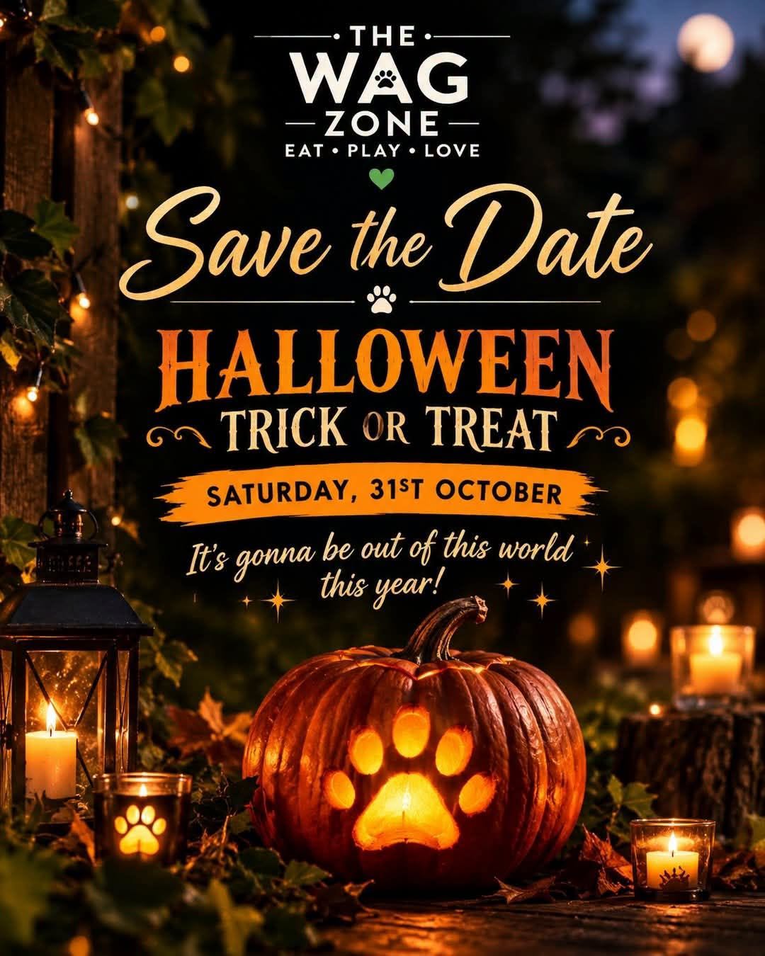 Halloween Trick or Treat at The Wag Zone