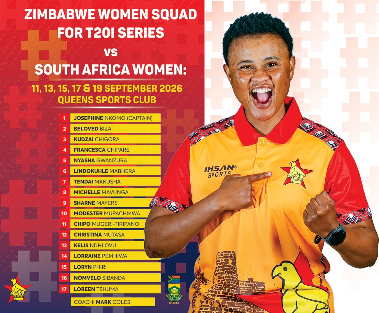 Zimbabwe Women v South Africa Women: T20I Series