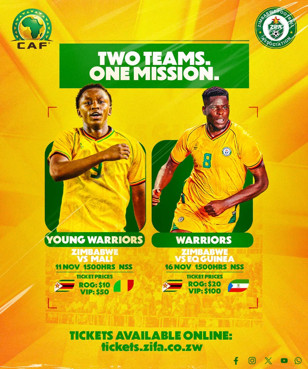 Young Warriors: Zimbabwe vs Mali