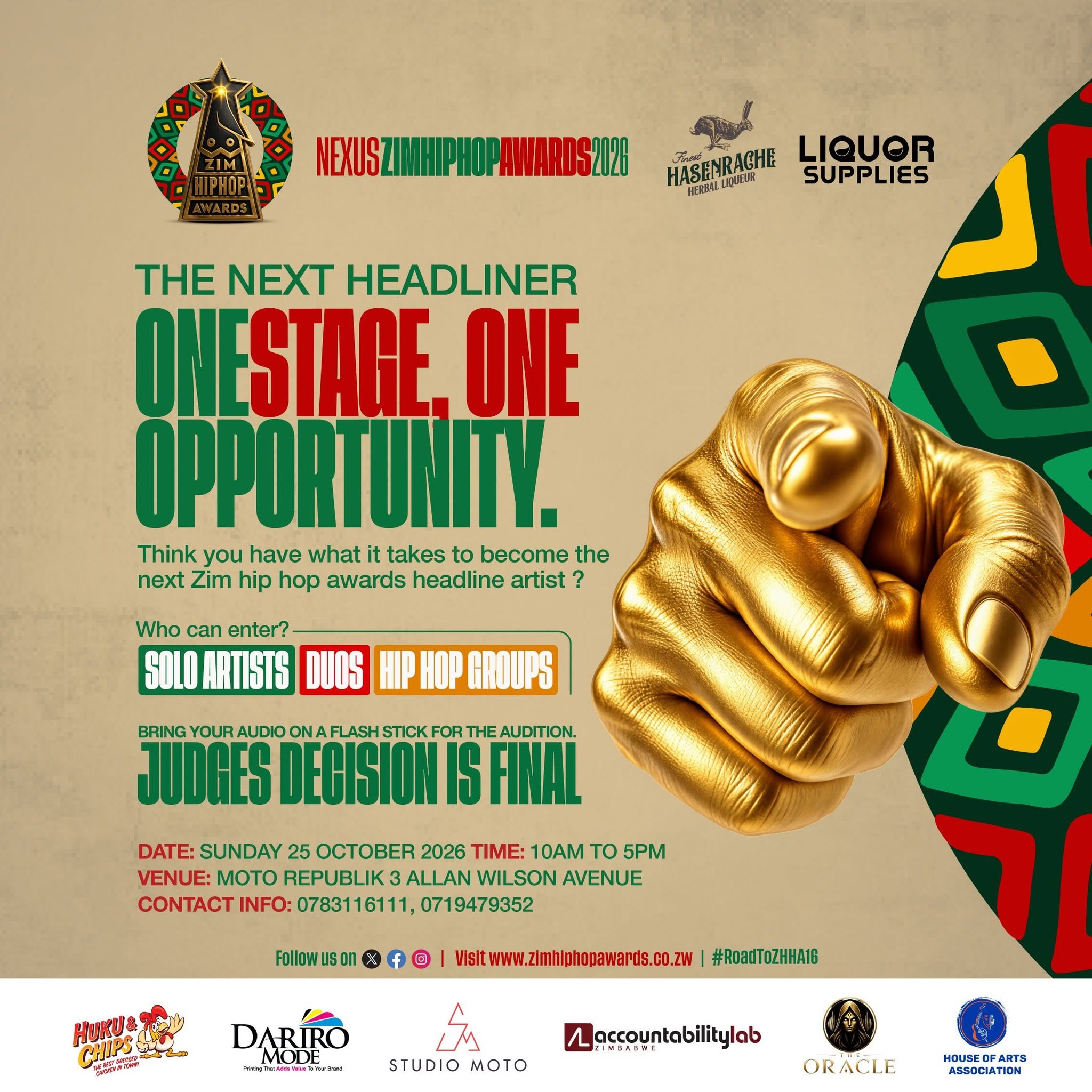 Zim Hip Hop Awards: The Next Headliner Auditions