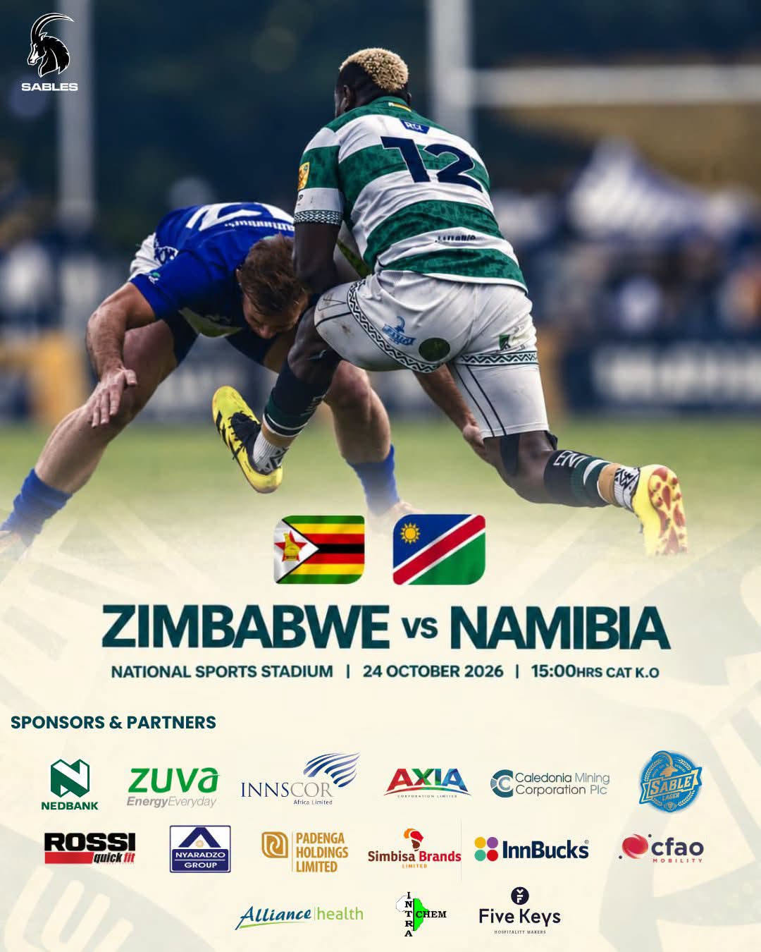 Zimbabwe Sables vs Namibia